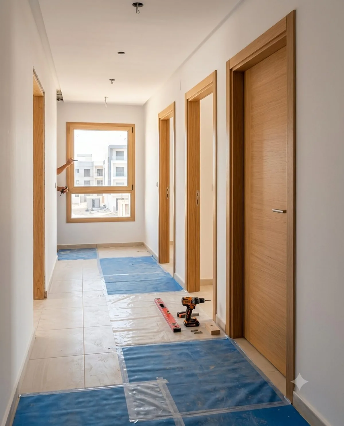 Menuiserie de chantier : portes, fenêtres et menuiserie de bâtiment en bois