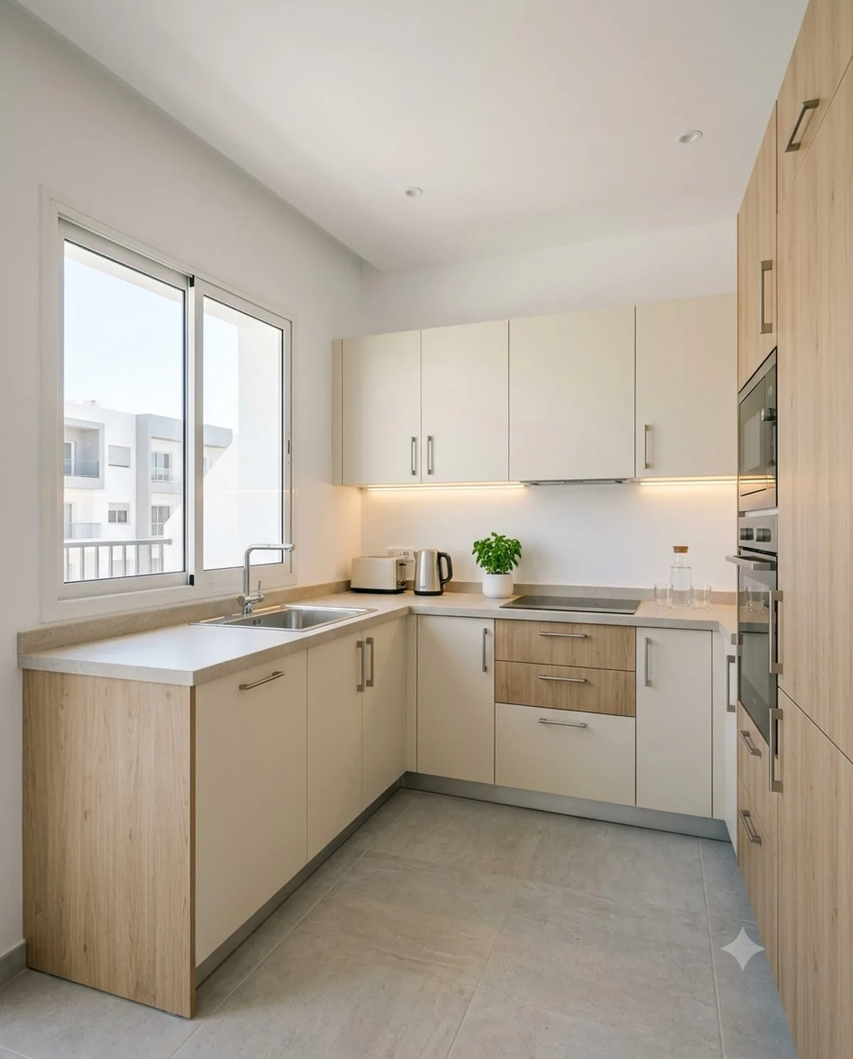 Cuisine sur mesure en Tunisie : plans de travail, façades et rangements en bois
