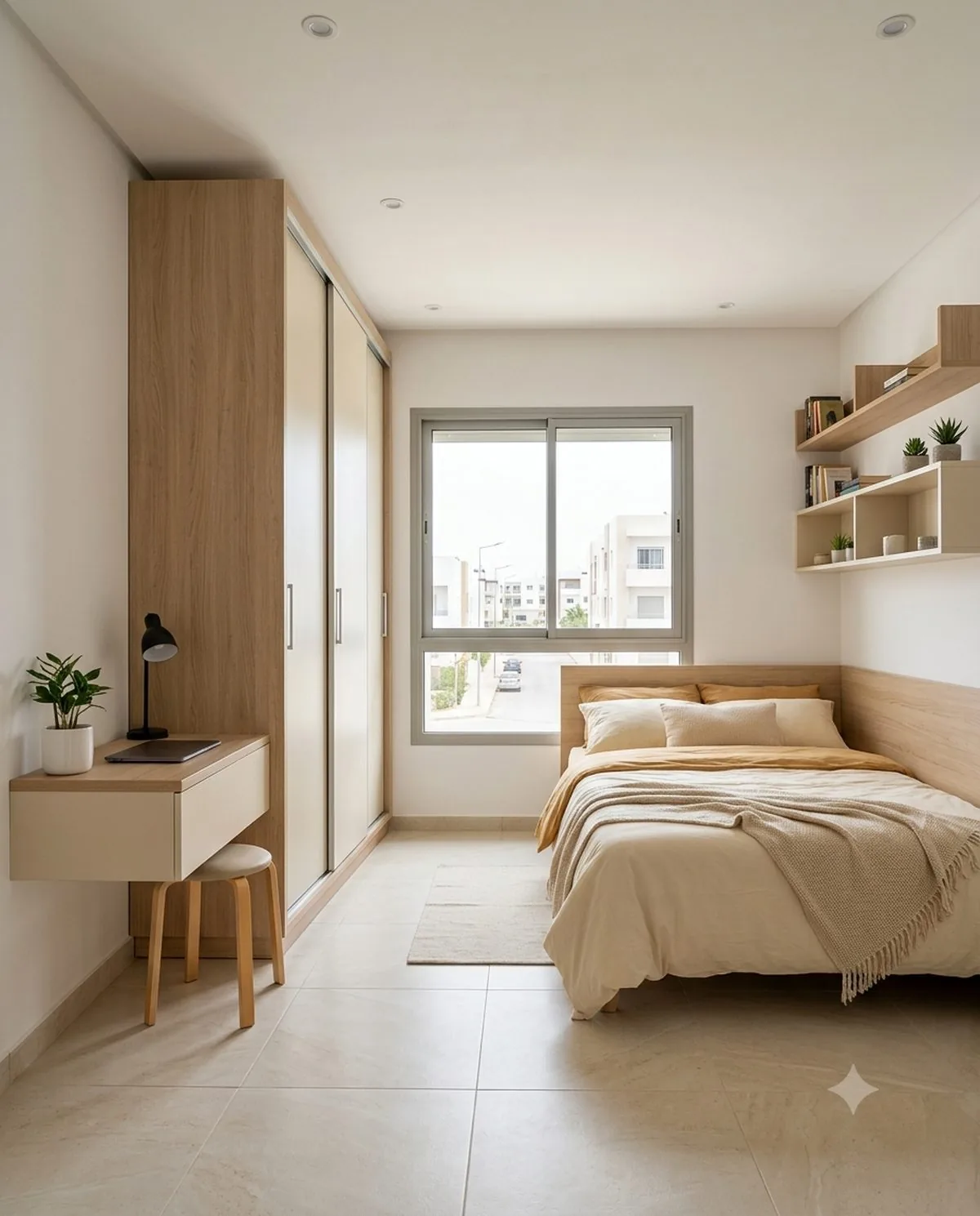 Meubles sur mesure : dressing, bibliothèque et chambre fabriqués par l'atelier
