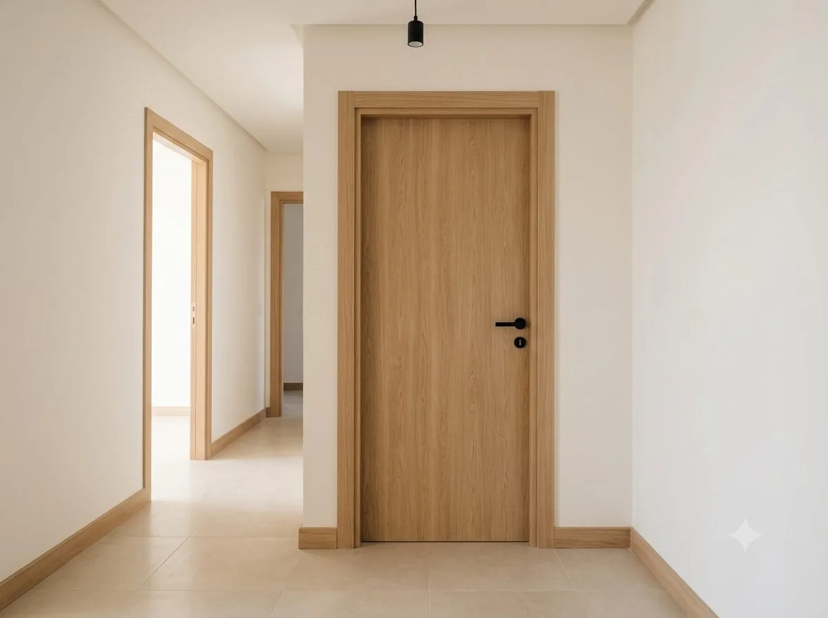 Portes intérieures et habillages en bois, essences au choix